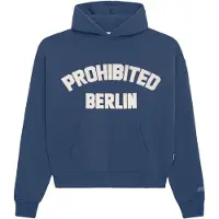 Prohibited Sweatshirt 'Berlin' safira / branco