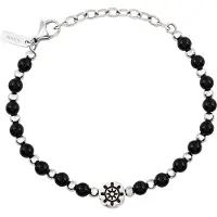 Breil Pulseira Masculina de Aço com Ônix Soundwave TJ3590