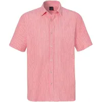 John devin Camisa vermelho claro / branco lã