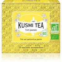 Kusmi Tea Green Jasmine 20 sachês de musselina orgânica, 40g