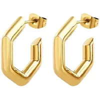 Breil Brincos banhados a ouro da moda Hexagonia TJ3511