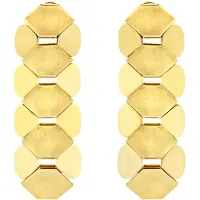 Breil Orecchini Stravaganti Placcati Oro Hexagonia Tj3636 — Orecchini