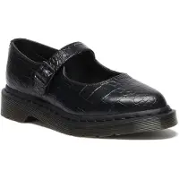 Dr. Martens Sabrinas Elphie MJ Mary Jane Shoe Black New Vibrance Croco mulheres - Preto - 37
