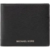 Michael Kors para homem. 39S0LHDF1L Carteira Hudson fina de couro granulado preto (OSFA), Casual, Pele