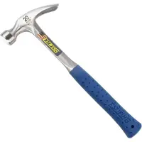 Estwing E3-20S Straight Claw Hammer 02-41E3020S Schock Reduction Grip, martelo de carpinteiro 567 gramas