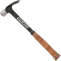 Estwing Ultra Series E15S Straight Claw Hammer EWEE15S Stacked Leather Grip, martelo de carpinteiro 425 gramas