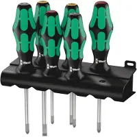 Wera Conjunto De Chaves De Fenda 335/350/355/6 Kraftform Plus 6 Peças