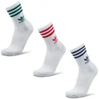 Adidas Meias de Cano Médio – 3 pares