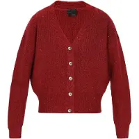 Dreimaster Klassik Casaco de malha vermelho escuro