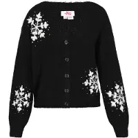 Mymo Casaco de malha preto / branco