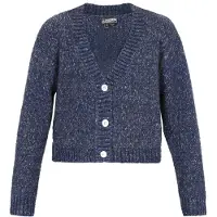 Dreimaster Casaco de malha navy / branco