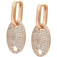 NAEMI Brincos ouro / transparente