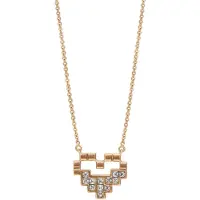 Faina Colar ouro / transparente