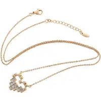NAEMI Colar ouro / transparente