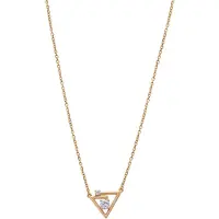 Faina Colar ouro / transparente