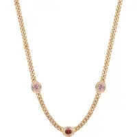 Faina Colar ouro / cor-de-rosa / vermelho