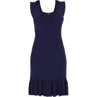 Faina Vestido de malha navy