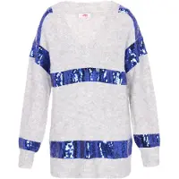 Mymo Pullover azul / cinzento
