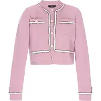Faina Casaco de malha rosa escurecido / preto / branco