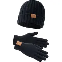 Lonsdale Gorros castanho claro / preto