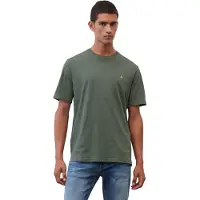 Marc O'Polo Camisa verde escuro / branco