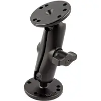 National Products Braço De Pivô único Universal Double Ball Mount With Two Round Plates B Size Medium