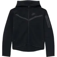 Nike Casaco em moletão 'TCH FLC' cinzento escuro / preto
