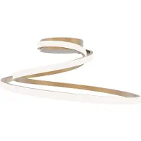 LUCE Design Candeeiro de teto LED COASTER, cor dourada, comprimento 50 cm, metal, CCT