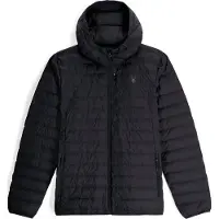 Spyder - Casacos acolchoados ski - Zenith Hooded Down Jacket Black para Homem - Tamanho L - Preto