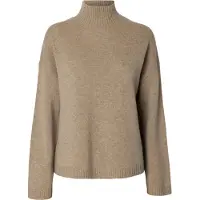 Selected Pullover 'SLFCILLE' bege mosqueado