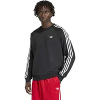 Adidas Sweat-shirt carapuço 3-STRIPES CREW Sweatshirt homens - Preto - EU M