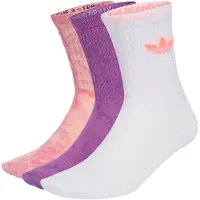 Adidas Meias de Cano Médio - 3 pares