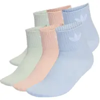 Adidas Originals Meias 'Mid Ankle 6 Pairs' azul pastel / menta / cor-de-rosa