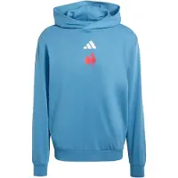 Adidas Sweatshirt de desporto 'FFR' azure / laranja néon / branco