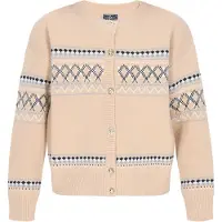 Dreimaster Maritim Casaco de malha areia / turquesa / cinzento / preto