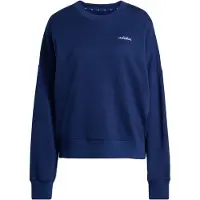 Adidas Sweatshirt de desporto 'Seasonal Essentials' azul escuro / branco