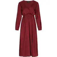Faina Vestido vermelho vinho