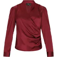 Faina Blusa borgonha
