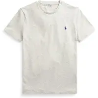 Ralph Lauren para homem. 710680785002 T-shirt de malha Slim Fit personalizada cinzenta (3XL), Casual, Cinza, Algodão, Manga curta
