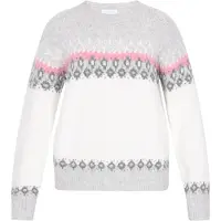 Usha Pullover cinzento / cinzento escuro / rosa claro / branco
