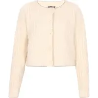Dreimaster Casaco de malha prata / offwhite
