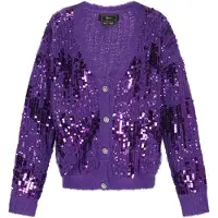 Faina Casaco de malha roxo
