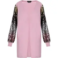 Faina Casaco de malha amarelo / rosa escurecido / preto / prata