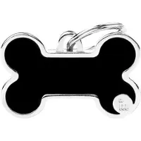 My Family Etiqueta Para Animais De Estimação De Osso Grande Feita à Mão