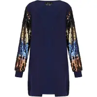 Faina Casaco de malha navy / mistura de cores