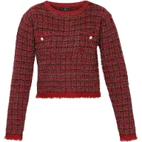 Faina Pullover avermelhado / mosqueado preto