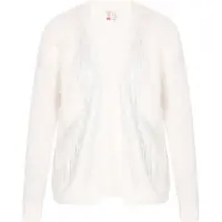IZIA Casaco de malha prata / branco pérola / offwhite