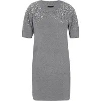 Dreimaster Klassik Vestido cinzento / prata