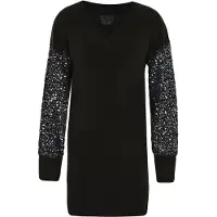 Dreimaster Klassik Vestido de malha preto