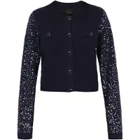 Dreimaster Klassik Casaco de malha navy